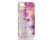 Unique Bargains Glitter Rhinestone Floral Hard Back Case Skin Cover for iPhone 5 5G
