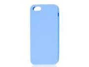 Light Blue Soft Plastic TPU Protective Case Cover Skin for Apple iPhone 5 5G