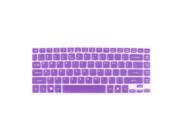 Purple Clear Silicone Laptop Keyboard Skin Protector Film for Acer 4736Z 4736G
