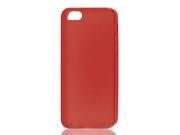 Red Soft Plastic TPU Protective Case Skin Cover for iPhone 5 5G