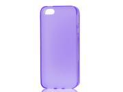 Purple Soft Plastic TPU Protective Case Skin Cover for iPhone 5 5G
