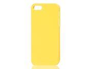 Unique Bargains Yellow Hard Plastic Back Case Cover for Apple iPhone 5 5G 5th