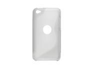 Clear Gray Two tone Soft Plastic Case for iPod Touch 4G