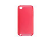 Clear Fuchsia Soft Plastic Back Cover for iPod Touch 4