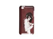 Lady Prints Dark Red Back Shield Shell Case for iPod Touch 4