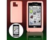Pink Silicone Mobile Phone Case Protector for LG VX9700