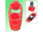 Foldable CellCup Cell Phone Holder Organizer RED