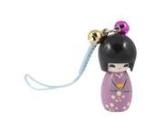 Purple Cartoon Doll Pendant Strap Hanger for Cell Phone