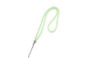 Unique Bargains Light Green White Plastic Twisted Neck Strap Lanyard for Cell Phone Camera MP3