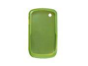 Clear Lime Soft Plastic Grid Case For BlackBerry 8520