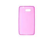 Clear Hot Pink Soft Plastic Cover Case for HTC HD Mini