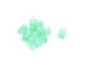 10 Pcs 6P4C RJ11 Plug Connector Light Green for Telephone Cable
