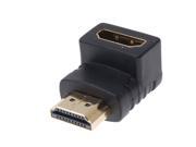 Unique Bargains Right Angle 90 Degree HDMI M to Female Extend Adapter