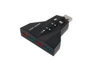 USB 2.1 Channel Audio Sound Card Adapter for Headphone