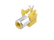 Yellow RCA Outlet Audio Video AC Female Socket Coupler
