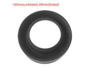 Size 58mm Black Screw Base Collapsible Rubber Lens Hood