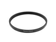 74mm 72mm 74mm to 72mm Black Step Down Ring Adapter for Camera