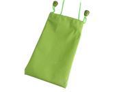 Unique Bargains For Mobile Phone Green Cord Attached Soft Bag Cover