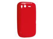 Smooth Soft Plastic Protective Case Red for HTC Desire S G12