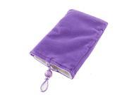 Lavender Color Flannel Universal Cell Phone Pouch Bag