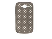 Dark Gray Woven Pattern Soft Case for HTC Wildfire G8