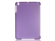 Clear Purple Hard Back Case Cover Shell Guard for Apple iPad Mini