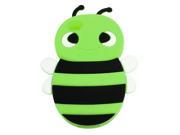 Green Black Bee Shape Silicone Phone Case Cover for iPhone 4 4G 4GS 4S