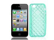 Clear Blue Water Cube Print Soft Plastic Case Cover Guard for iPhone 5 5G
