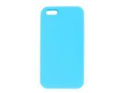 Pure Sky Blue Soft Silicone Phone Case Shield Cover for Apple iPhone 5 5G