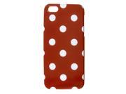 White Polka Dots Red Phone Hard Back Case Cover for Apple iPhone 5 5G