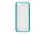 Turquoise Soft Plastic Edge Clear Case Shell Protector for Apple iPhone 5 5G 5th