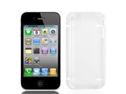 TPU Rubber Plastic Phone Case Protector White Clear for iPhone 4 4G 4S 4GS