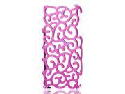 Unique Bargains Pink Hollow Design Palace Flower Hard Back Case Cover for iPhone 5G