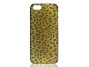Unique Bargains Leopard Designed Hard Back Case Cover Bumper Brown Black for Apple iPhone 5 5G