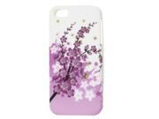 Pink Plum Flower Branch White TPU Soft Case Cover for Apple iPhone 5 5G