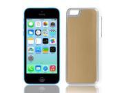 Unique Bargains Chromed Plastic Shell Case Cover Guard Gold Tone for Apple iPhone 5C