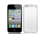 White Clear Anti Scratches Plastic Phone Case Cover for iPhone 4 4G 4S