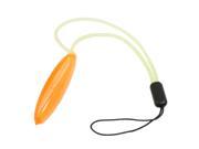 Oval Shaped Orange Pendant Hanging Strap String for Cell Phone MP3 MP4