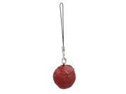 Soft Plastic Red Bayberry Shaped Decor for Mobile Phone Mp3 Mp4