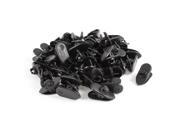 Headphone Earphone Earbud Wire Cable Clip Clamp Black 50 Pcs