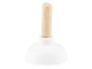 Wooden Stick White Silicone Suction Cup Plunger Stand Holder for Mobile Phone