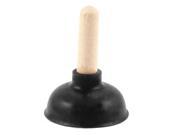 Wooden Stick Black Silicone Suction Cup Plunger Stand Holder for Mobile Phone