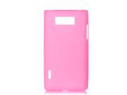 Pink Soft Plastic Case Cover Shell Protector for LG Optimus L7 P700 P705