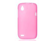 Rose Pink Soft Plastic Protective Case Cover Shell Guard for HTC Desire V T328w