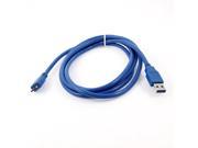 1.8M Blue Super Speed USB 3.0 Male to Micro B Male Extension Cable