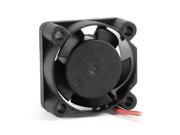 25mm 2 Pin Connector Mini Cooling Fan Black for Chipset CPU Cooler Radiator
