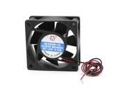 60mm Width 25mm Thick Square Computer PC Case CPU Cooling Fan 24V 0.13A