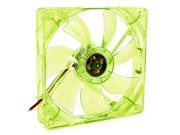 120mm x 25mm Green LED Light Case Cooling Fan DC 12V 0.3A for Desktop PC