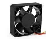 50mm 3 Pin Power Connector Cooling Fan Black for Computer Case CPU Cooler