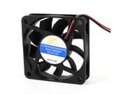 DC 12V 0.16A 60mm x 15mm 2 Pin Connector Computer CPU Cooling Fan Black